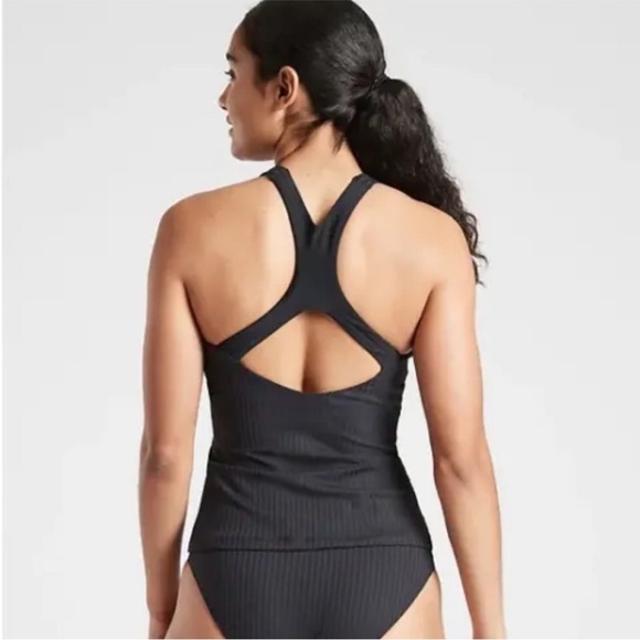 NWT! Athleta Black Rib High Neck Tankini - Multiple Sizes 💙 - Picture 3 of 7